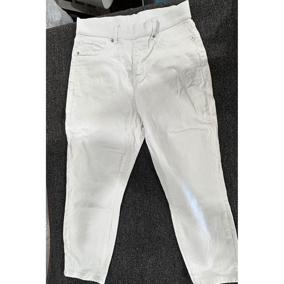 Time and Tru Denim - Time and Tru Womens White High Rise Skinny Jeans Size M 8-10 Stretch Denim